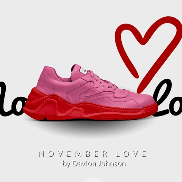 AliveShoes November Love Chunky Low Top Sneakers New Custom Made Limited Edition - Picture 1 of 14